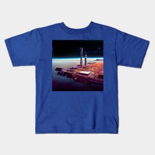 Interplanetary Spaceport Kids T-Shirt